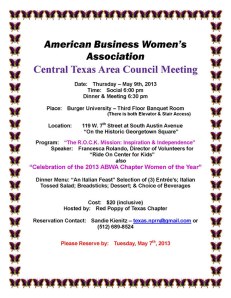 Click here to download the Meeting Flyer
